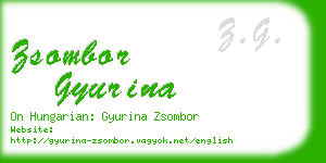 zsombor gyurina business card